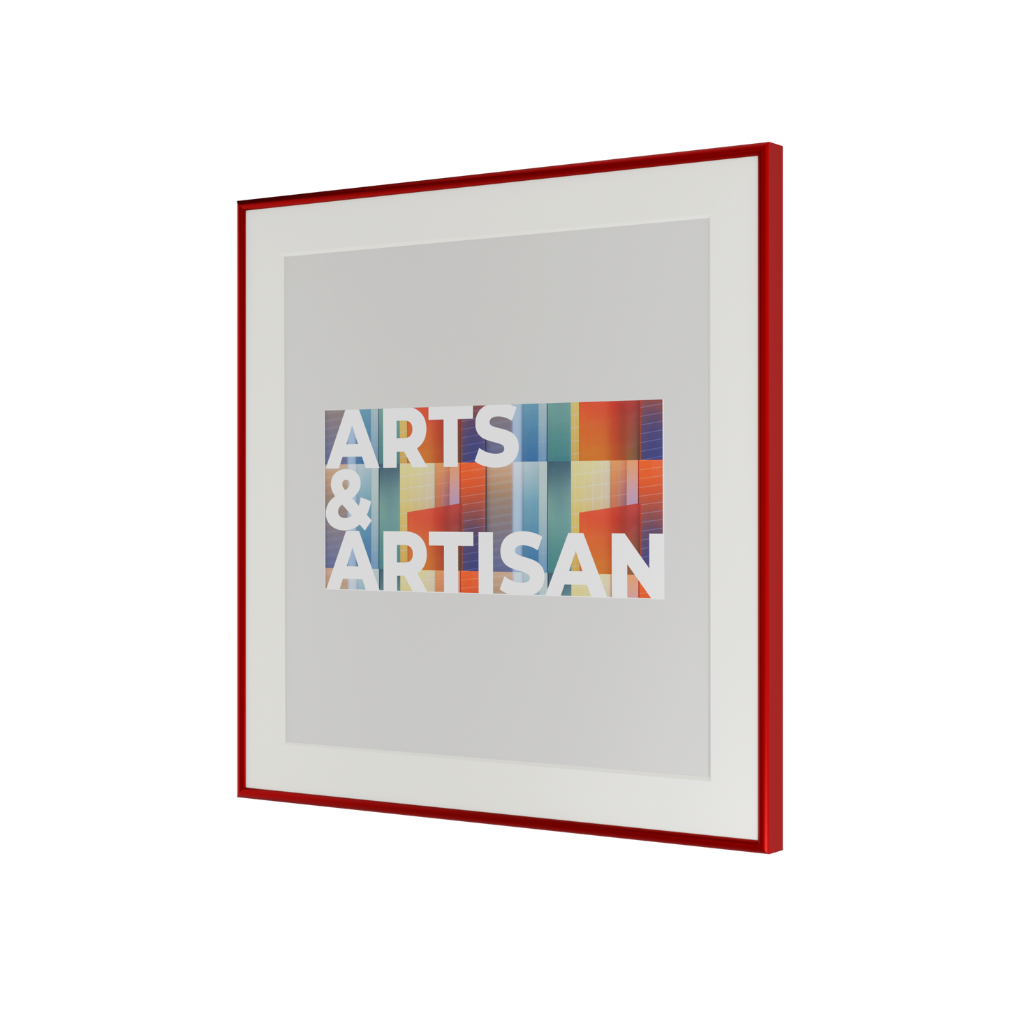 Scarf Frame in Right Red | Hermès Scarf Frame | LV Scarf Frame | Silk Scarf Frame | Framed Wall Art