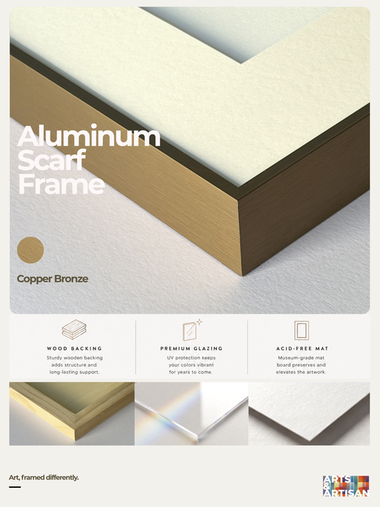 Arts & Artisan Aluminum Scarf Frame Copper Bronze