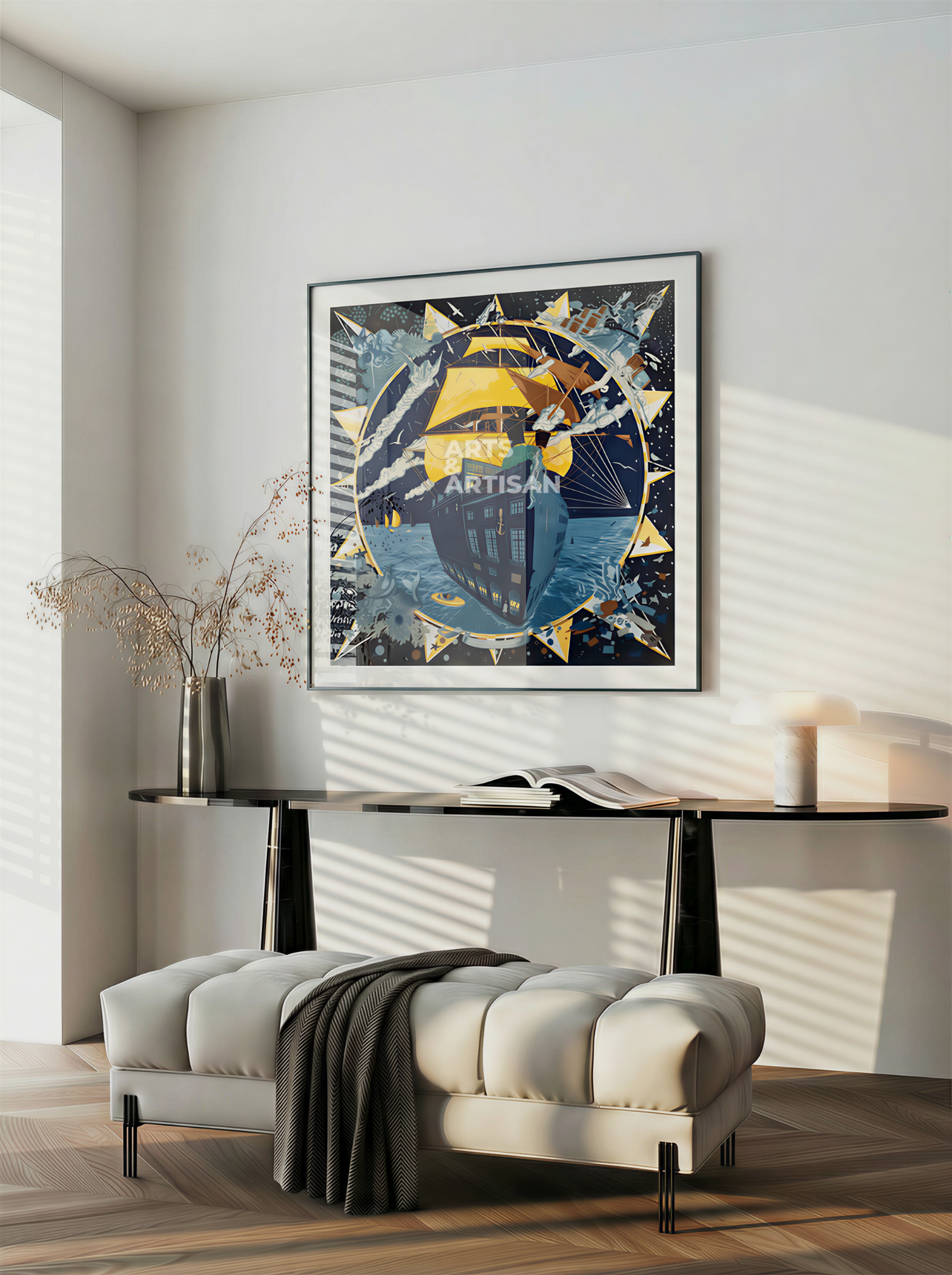 Scarf 90 Frame in Black | Hermès Scarf Frame | Silk Scarf Frame
