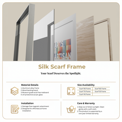 scarf frame, hermes scarf frame, hermes scarf framed, silk scarf frame, hermes scarf framing, scarf framing, acrylic scarf frame