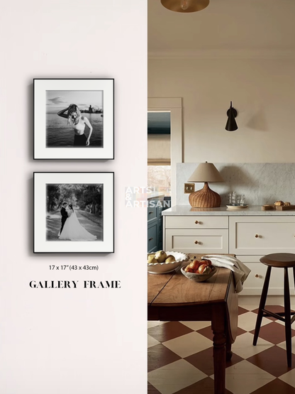 Black Gallery Frame | Museum Quality Frame for Modern Art Display | Minimalist Art Frame