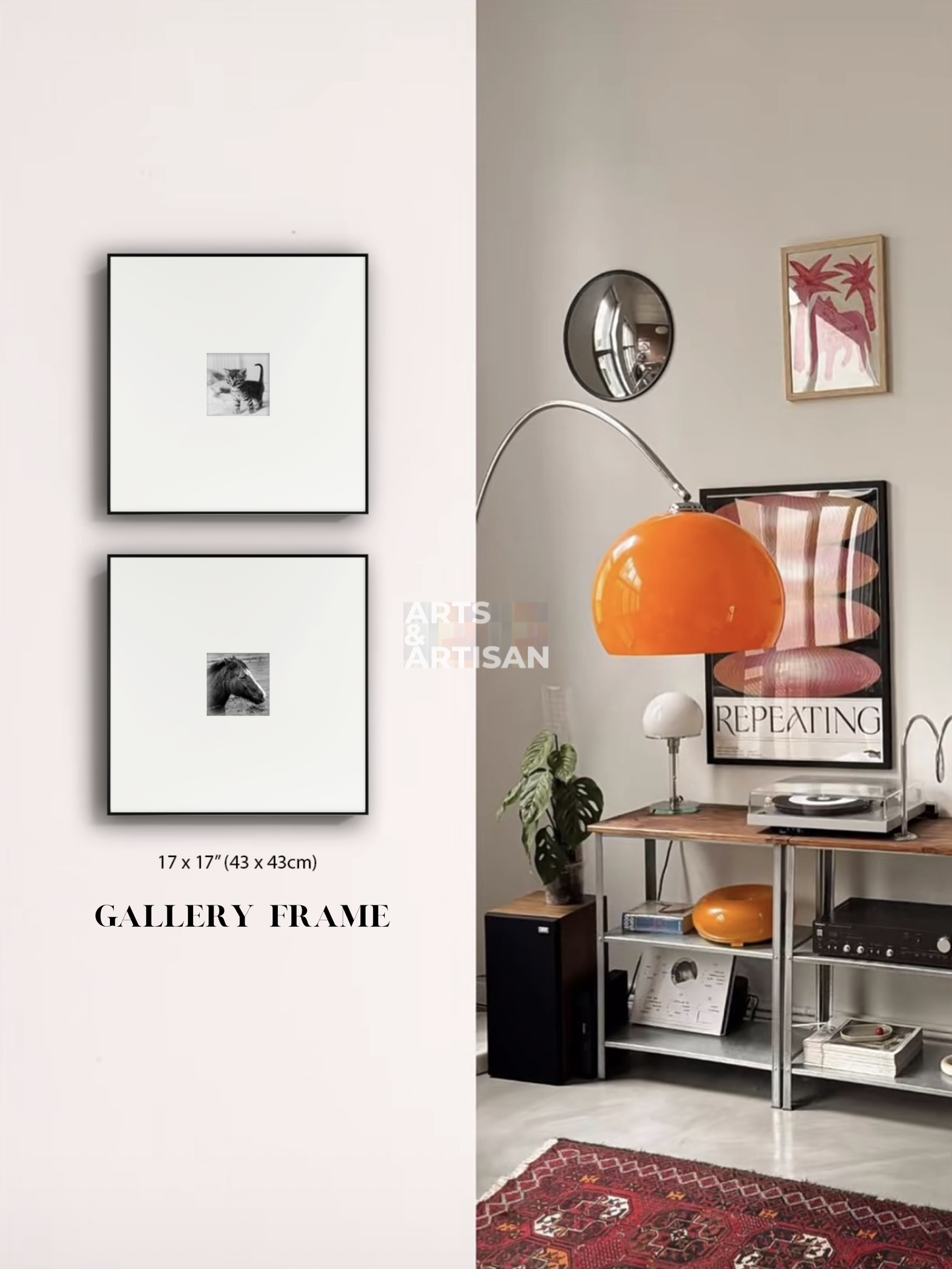 Black Gallery Frame | Museum Quality Frame for Modern Art Display | Minimalist Art Frame