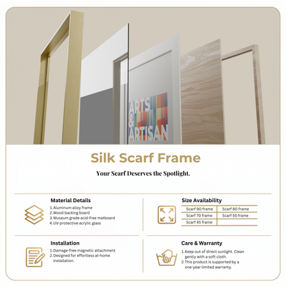 scarf frame, hermes scarf frame, hermes scarf framed, silk scarf frame, hermes scarf framing, scarf framing, acrylic scarf frame