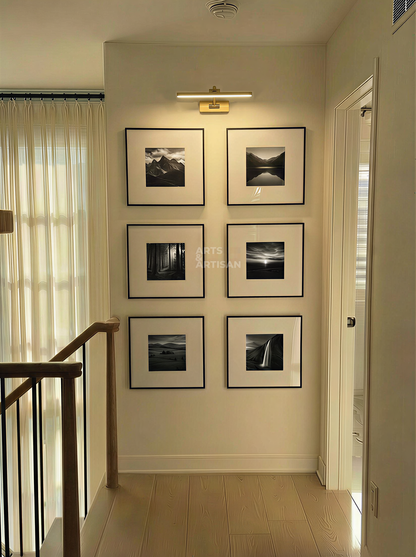 Gallery Wall Frame 17x17" Black Aluminum | Slim Modern Minimalist Picture Frame Art Display