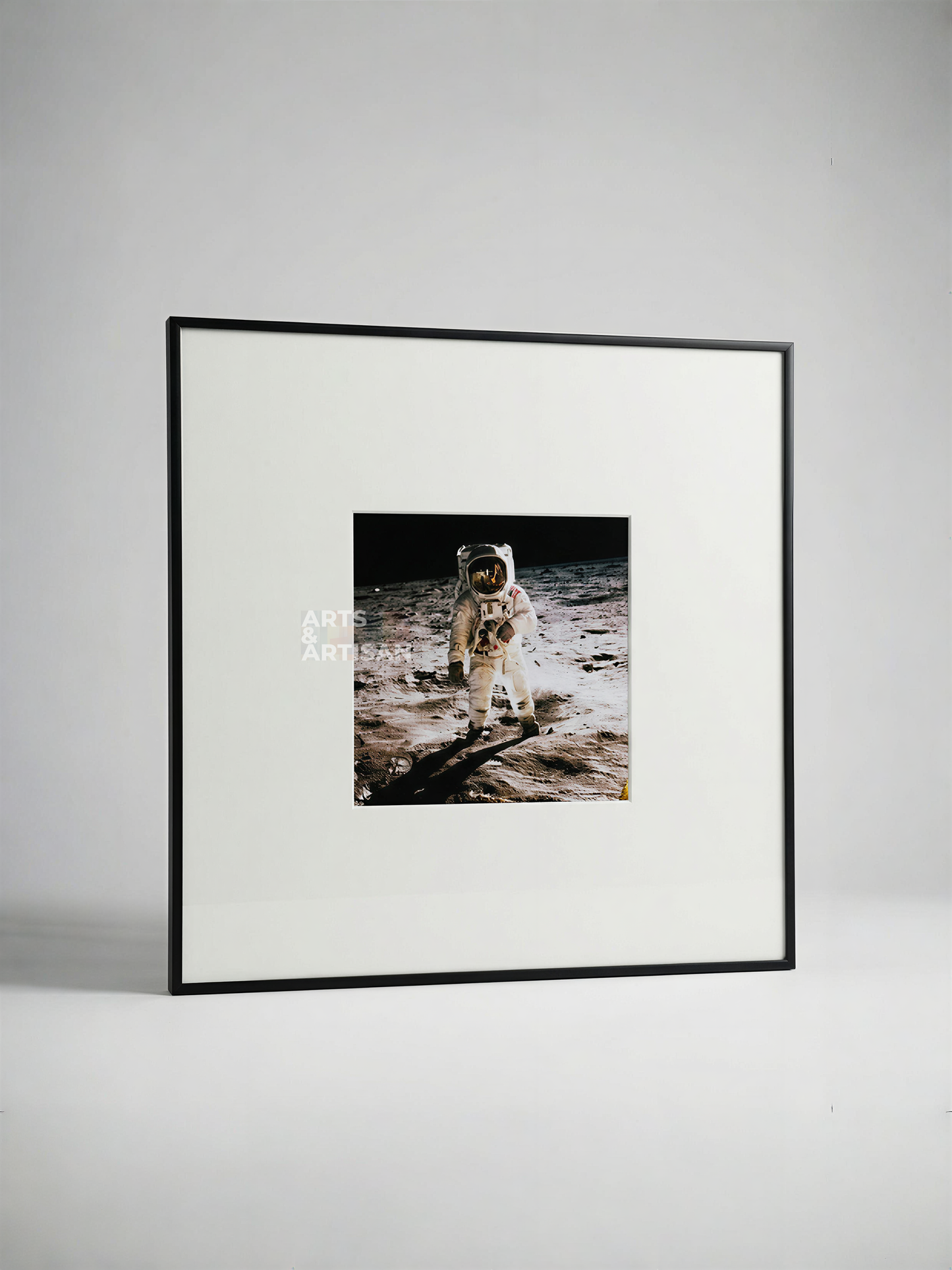 Gallery Wall Frame 17x17" Black Aluminum | Slim Modern Minimalist Picture Frame Art Display