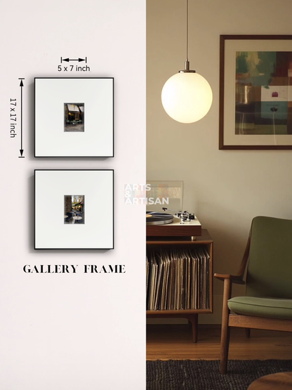 black aluminum frame, Gallery Wall Frame, metal picture frame,17x17 Frame, minimalist art frame, framed wall decor, modern home decor, wall art frame, square picture frame, slim picture frame, black gallery frame