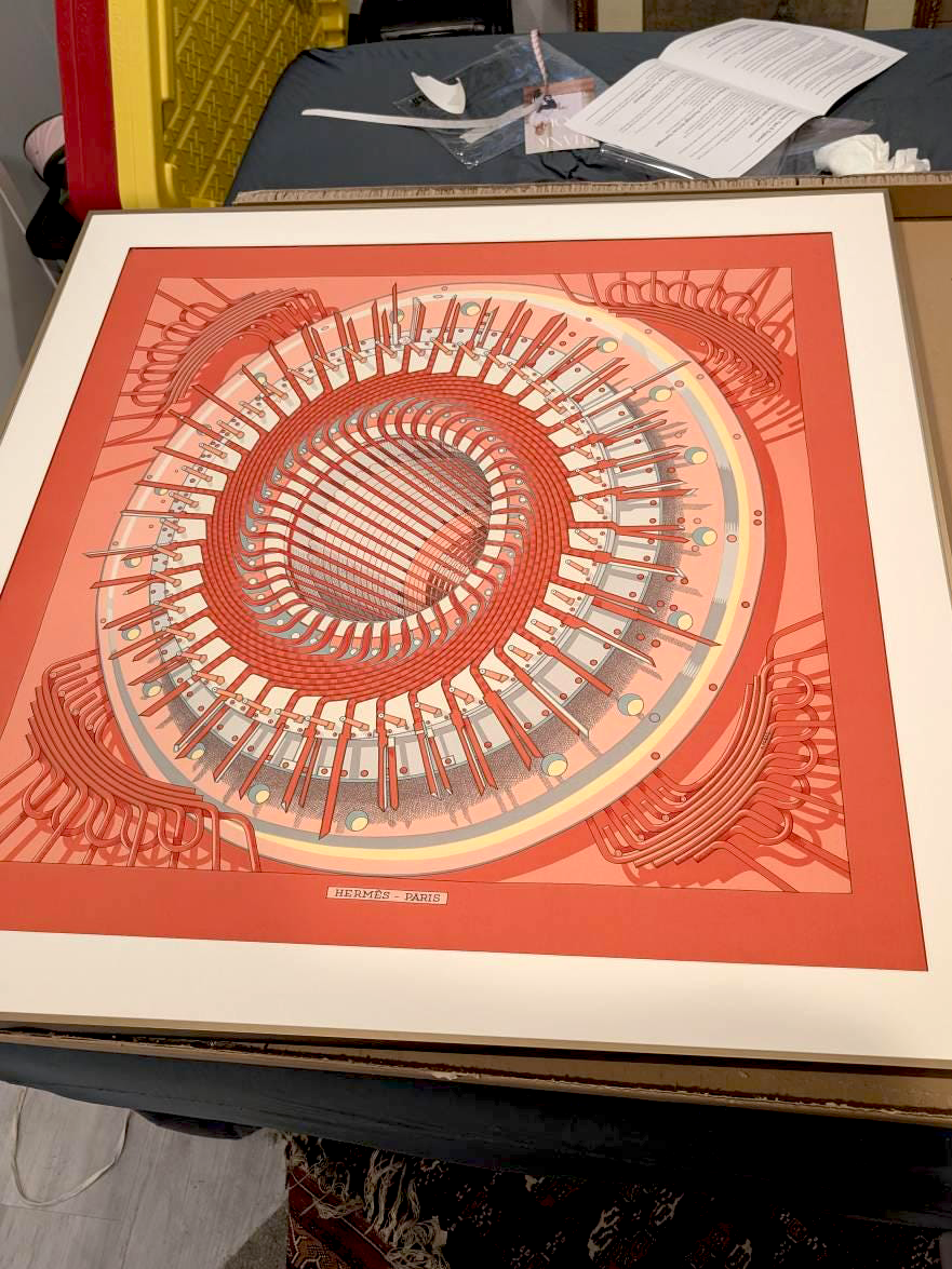 scarf frame, hermes scarf frame, hermes scarf framed, silk scarf frame, hermes scarf framing, scarf framing, acrylic scarf frame