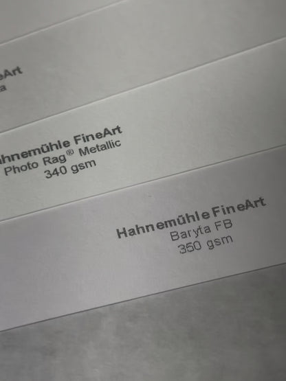 Fine Art Prints on Hahnemühle and Epson